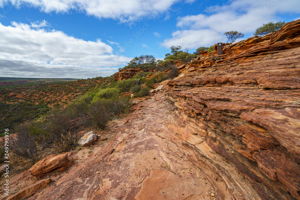 Obraz premium hiking natures window loop trail, kalbarri national park, western australia 21