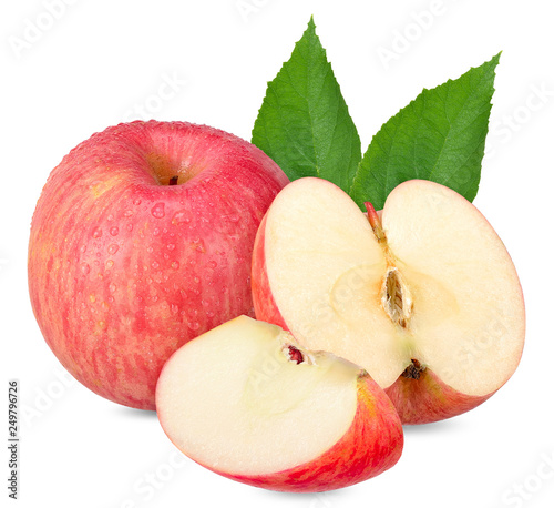 Fresh Apple isolated on white clipping path