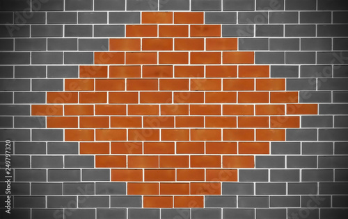 Beautiful design textured of old bricks wall background.