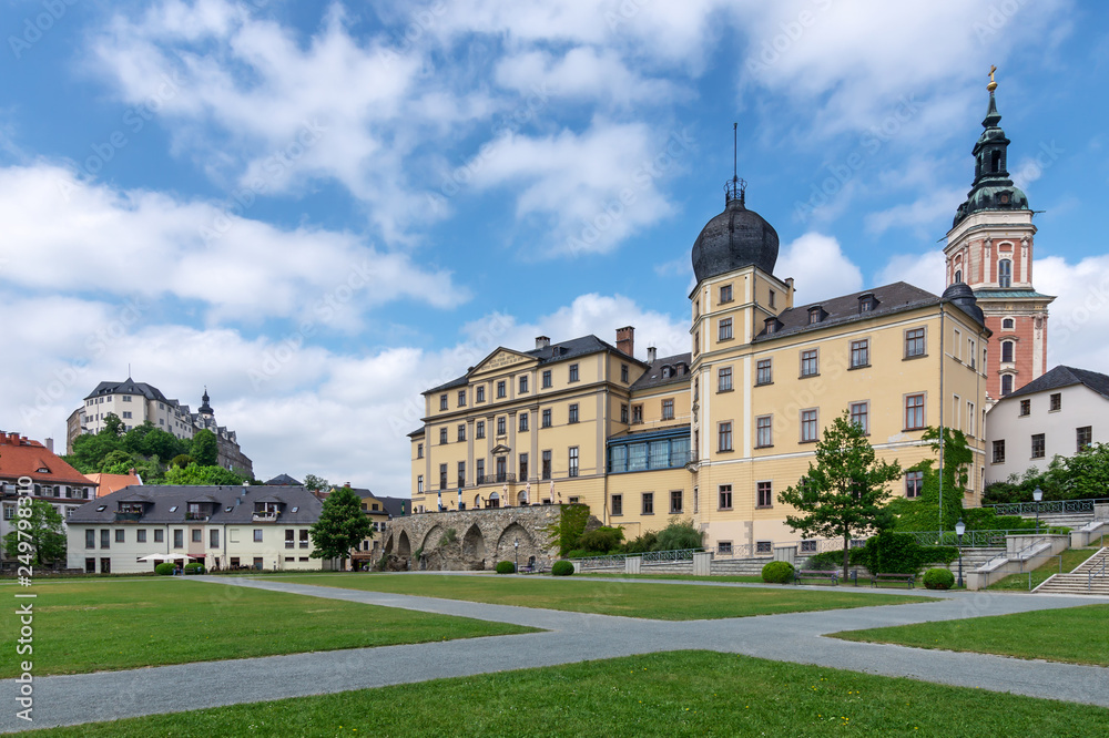 Das Untere Schloss in Greiz, Thüringen, Deutschland