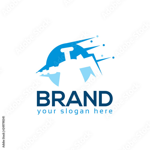 Wallpaper Mural Paint logo template, flat design Torontodigital.ca