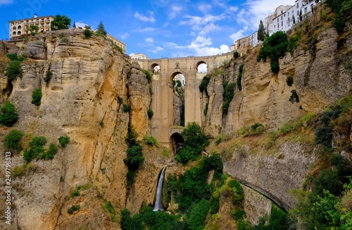 Ronda, Spain at Puente Nuevo Bridge.