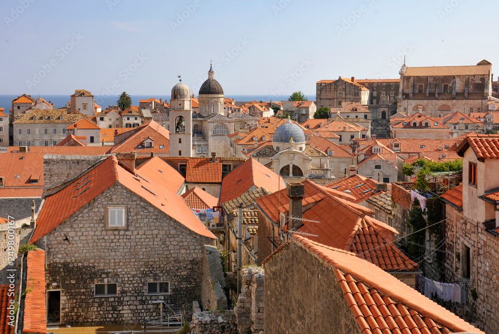 Aerial view of Dubrovnik