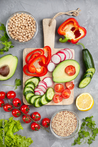 ingredients for bowl buddha