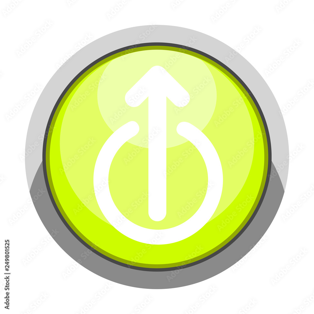 Success business graph on a button. Vector illustration design Success business graph on a button. Vector illustration design
