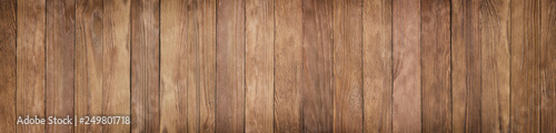 Tableau sur Toile Wood background texture of smooth wooden boards