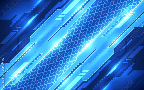 Abstract futuristic digital technology background. Illustration Vector