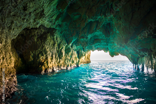 Coastline in zakynthos island, greece