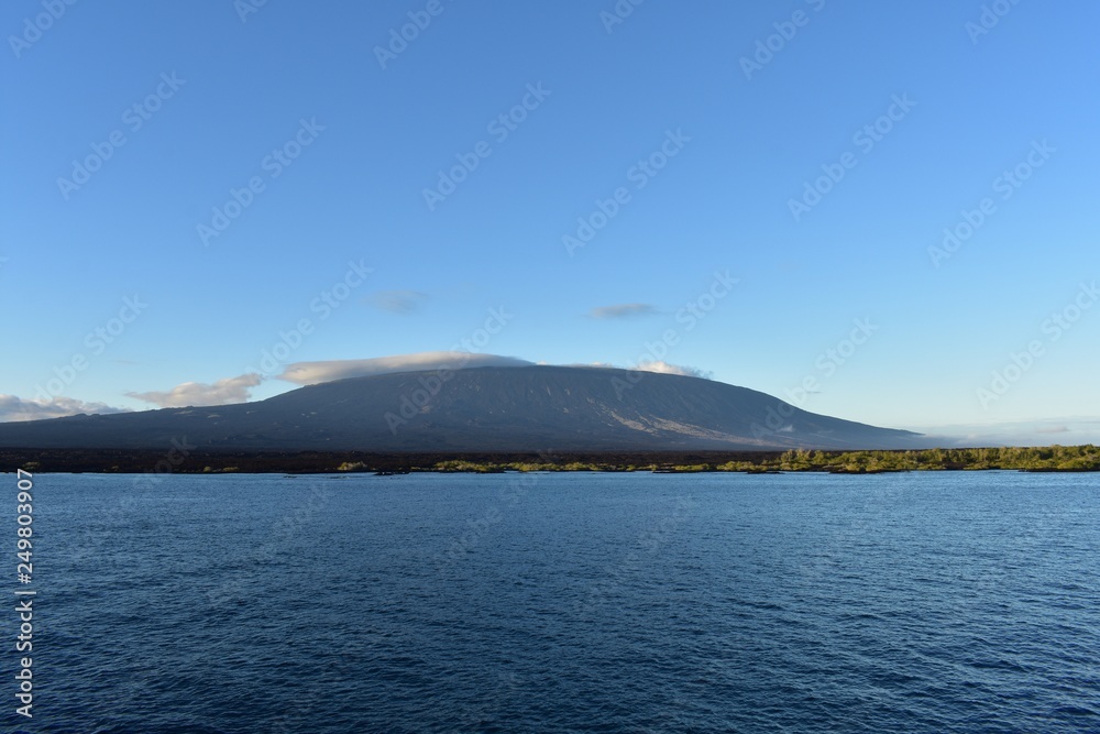 Volcano along the ocean