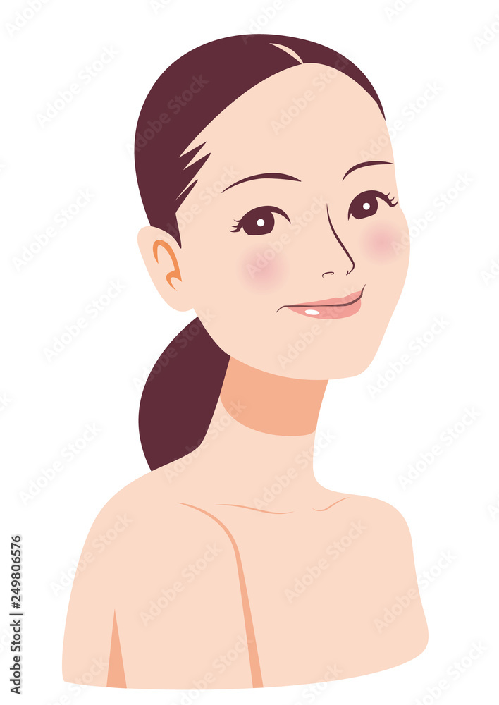 女性_笑顔 女性_笑顔
