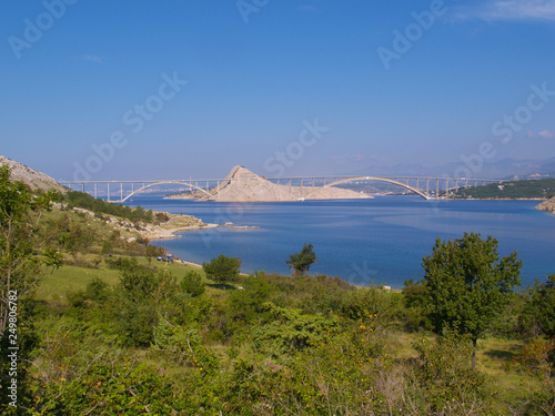 Krčki most near Kraljevica bridge to the island of Krk, Croatia photo