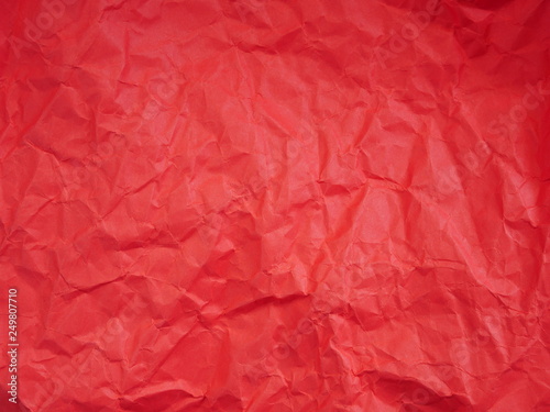 crumpled red paper background