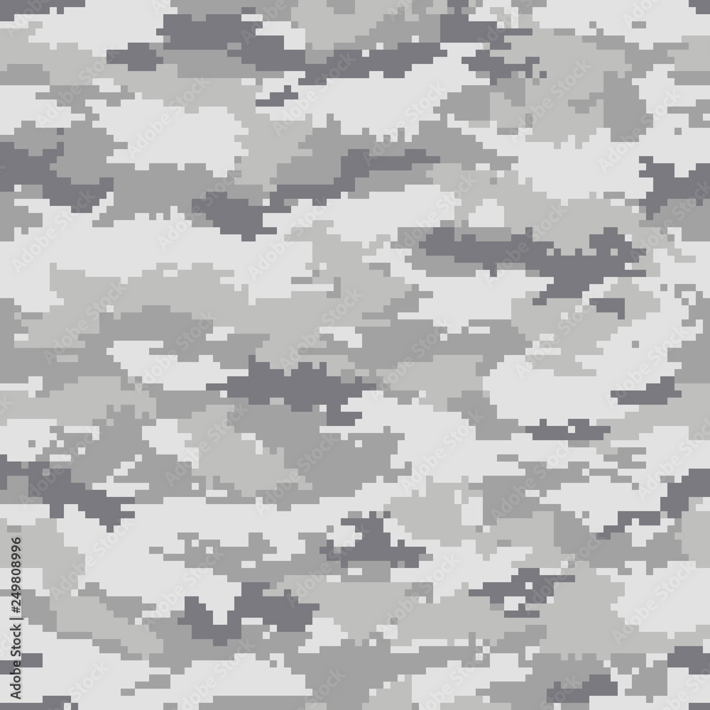 Vecteur Stock Digital camouflage pattern, seamless camo texture. Abstract  pixelated military style background. Easy to edit mosaic vector  illustration | Adobe Stock