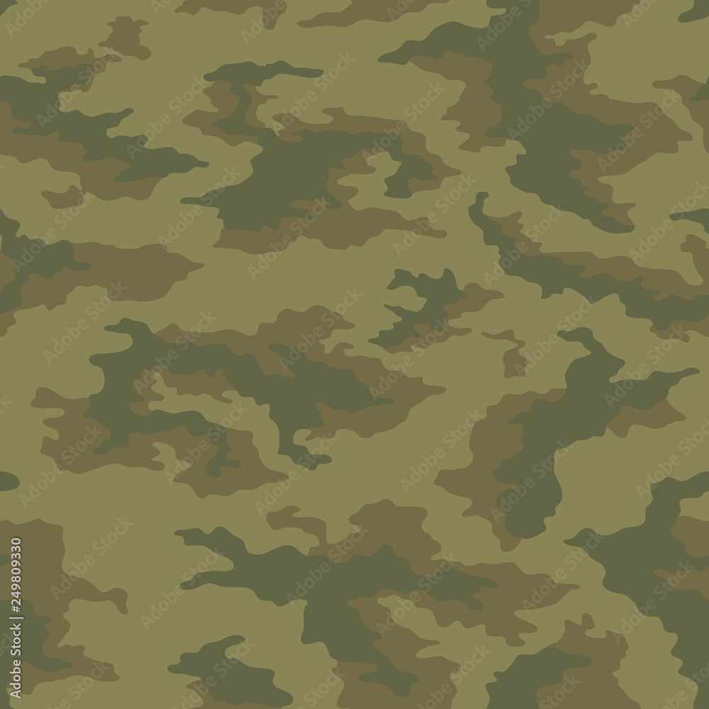 Seamless camouflage pattern. Khaki texture, vector illustration. Camo print background. Abstract military style backdrop Seamless camouflage pattern. Khaki texture, vector illustration. Camo print background. Abstract military style backdrop