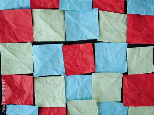 abstract colorful paper background,recycle post it note