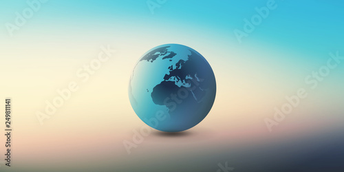 Earth Globe Design - Global Business  Technology  Globalisation Concept  Vector Template 
