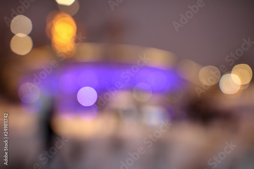 Lights of night bokeh as abstract background