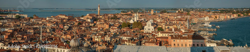 Italy beauty, panoramatic Venice from the tower of San Marco square, Venezia