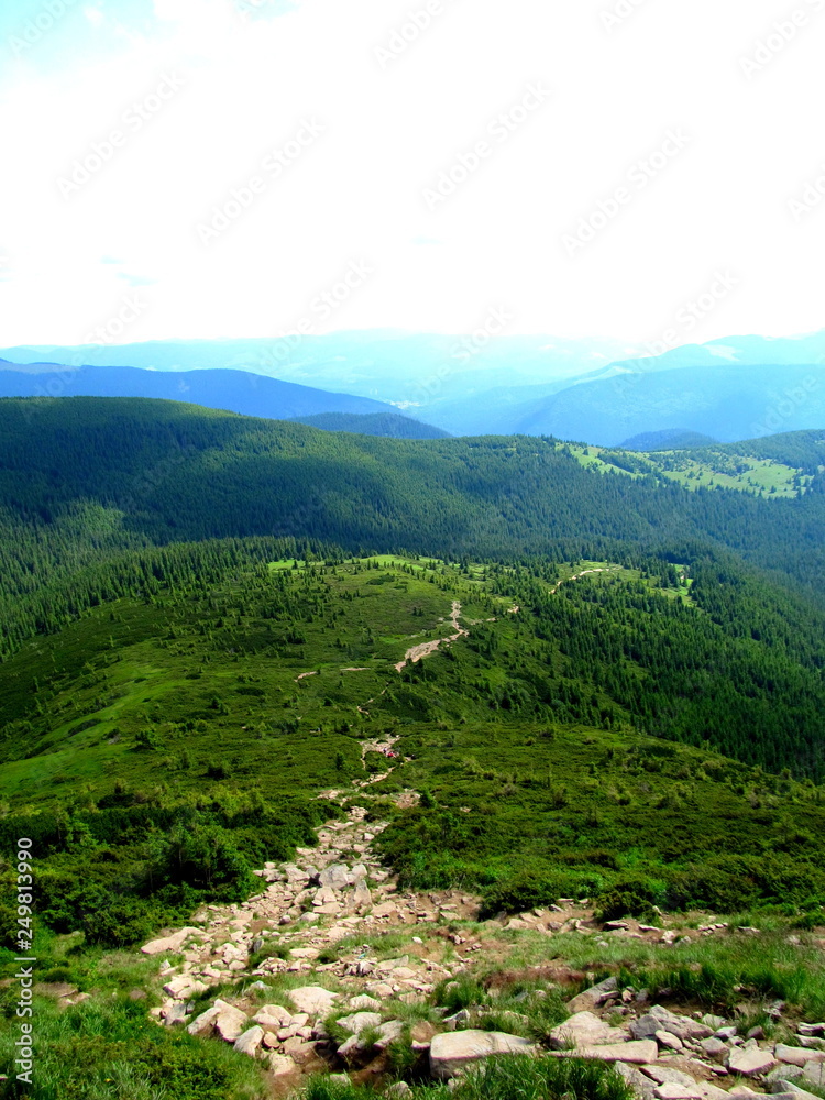 view from mountain Hoverla