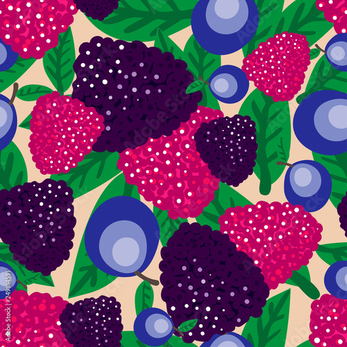 Colourful forest berries