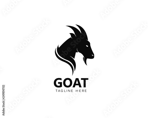 Goat Logo Template vector icon illustration design