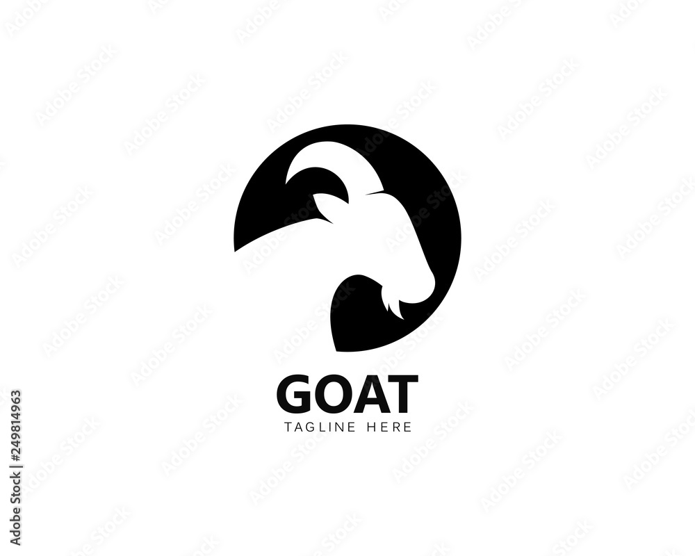 Goat Logo Template vector icon illustration design Goat Logo Template vector icon illustration design