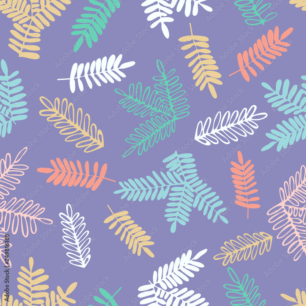 Vector design with abstract plants