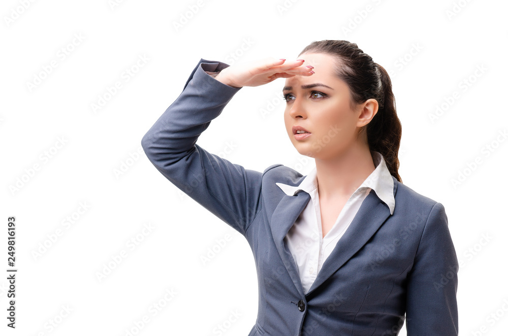 Young businesswoman isolated on white background Young businesswoman isolated on white background
