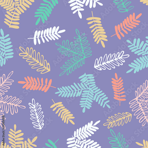 Vector design with abstract plants