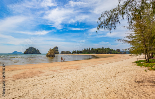 Nopparat Thara Beach in the Midday, krabi Province, Thailand photo