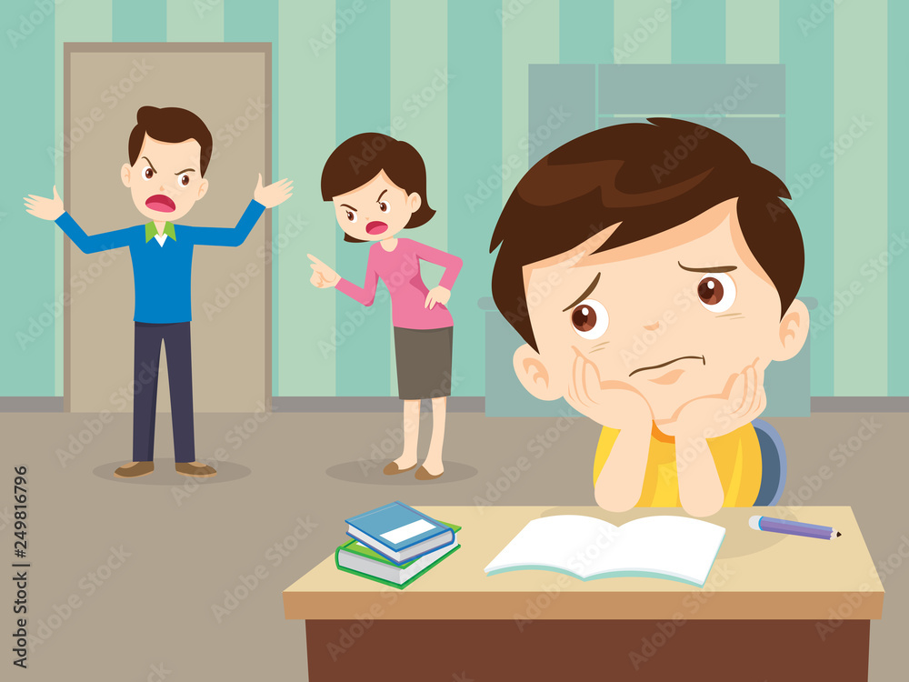 angry family quarreling with sad son have homework angry family quarreling with sad son have homework