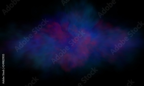 Star and galaxy, space background - Illustration