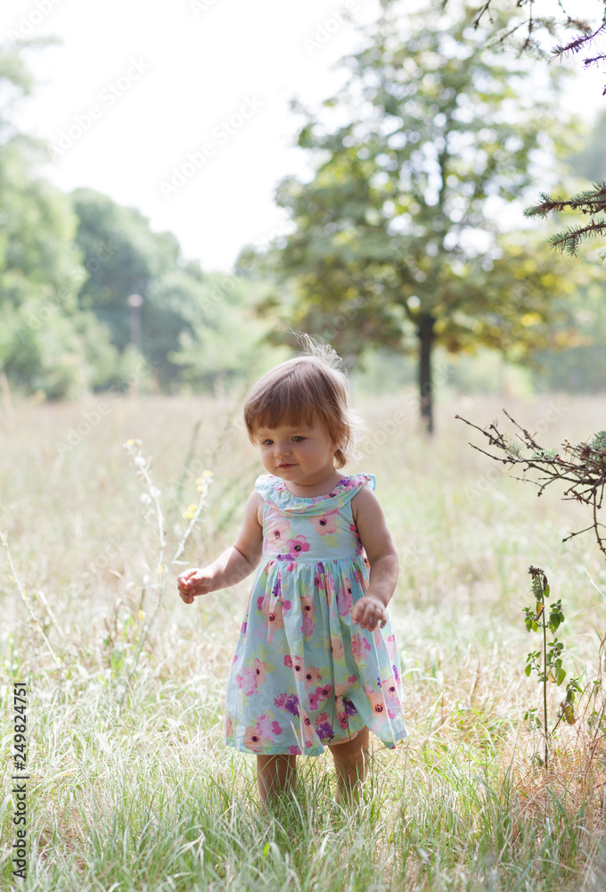 Little girl in park Little girl in park