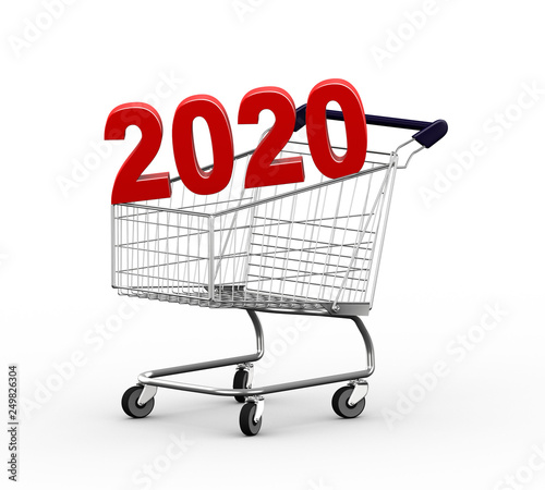 3d shopping 2020 cart trolley