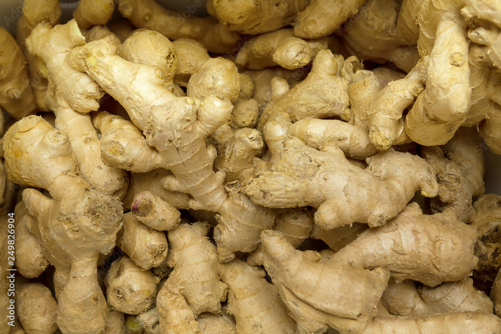 ginger pieces in a box ginger pieces in a box
