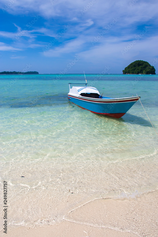 Beautiful beach in Mantanani island Borneo Malaysia