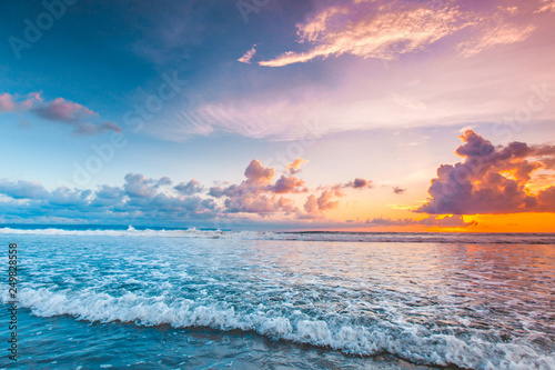 Amazing sunset form Bali beach