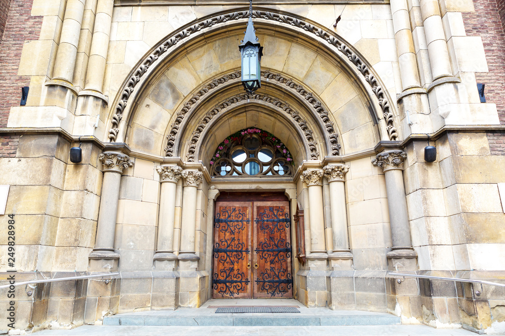 Fototapeta premium entrance to the church