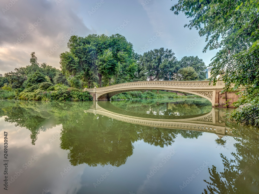 Fototapeta premium Bow bridge,Central Park, New York Cit
