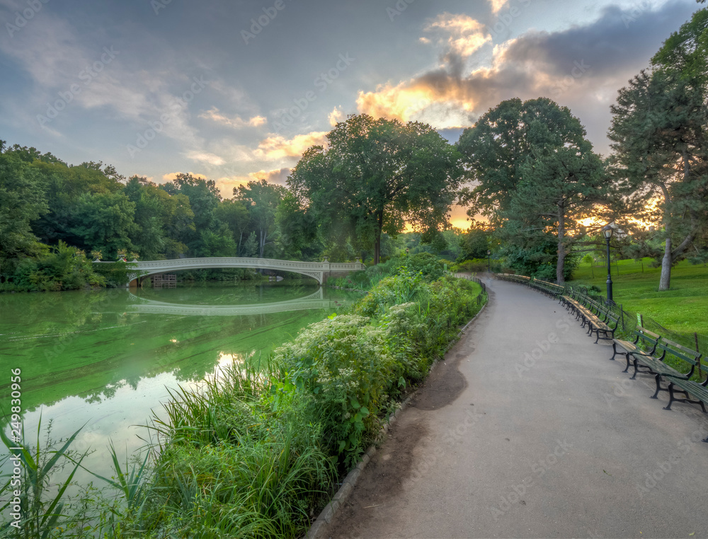 Bow bridge,Central Park, New York Cit