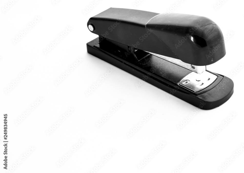 Black stapler isolated on white background Black stapler isolated on white background
