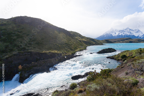 Salto Chico waterfall view, Torres del Paine, Chile