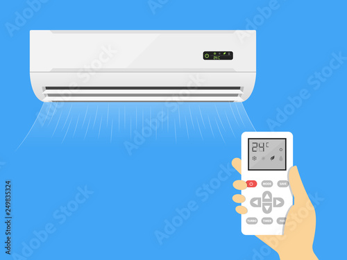 Air conditioner Vector Illustration