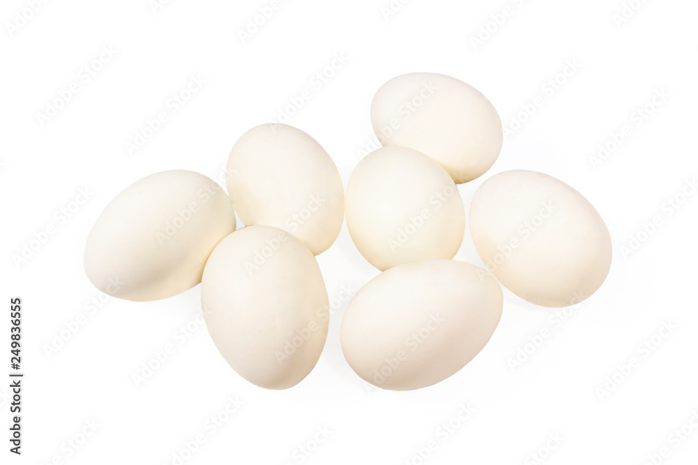 Eggs chicken white. Isolated on a white background. Eggs chicken white. Isolated on a white background.