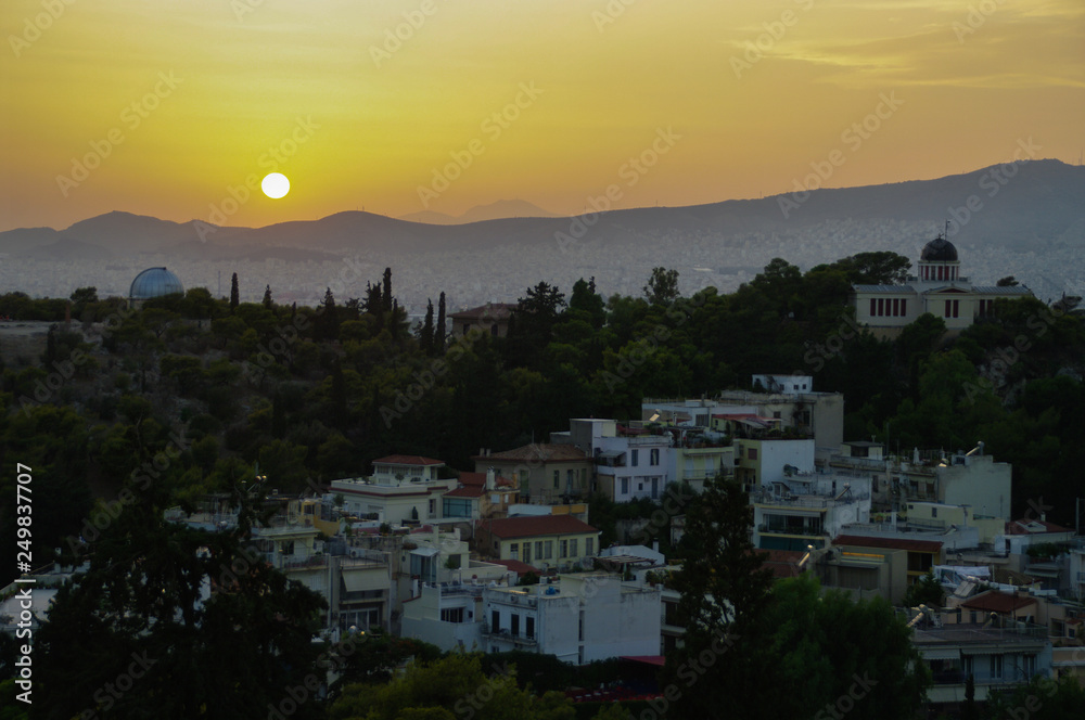 Sunset over Athens