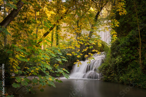Bano de Diana waterfall, Monasterio de Piedra, Nuevalos, Zaragoza, Spain