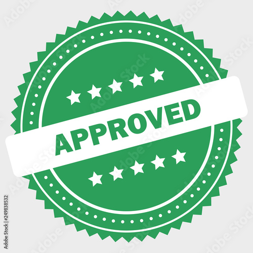 Simple approved logo