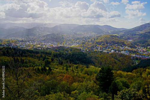 Blick auf die Stadt Baden Baden