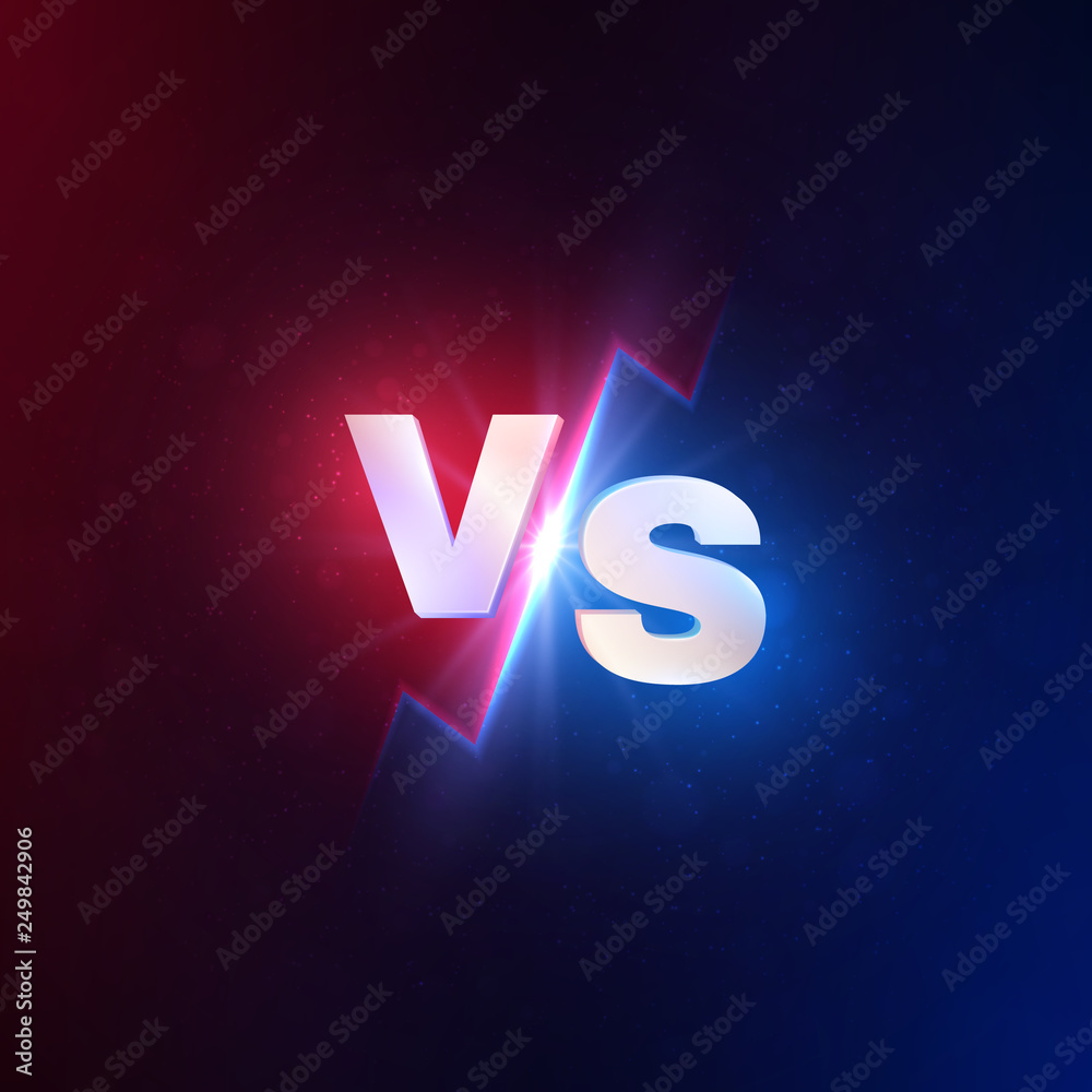 Vecteur Stock Versus background. Vs battle competition, mma fighting  challenge. Lucha duel vs contest concept | Adobe Stock