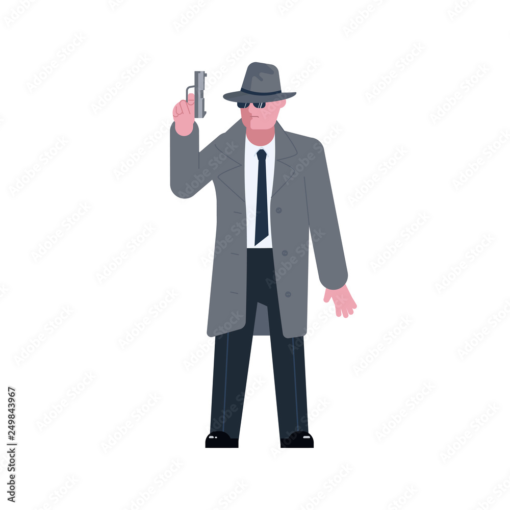 Mysterious man with a pistol Mysterious man with a pistol